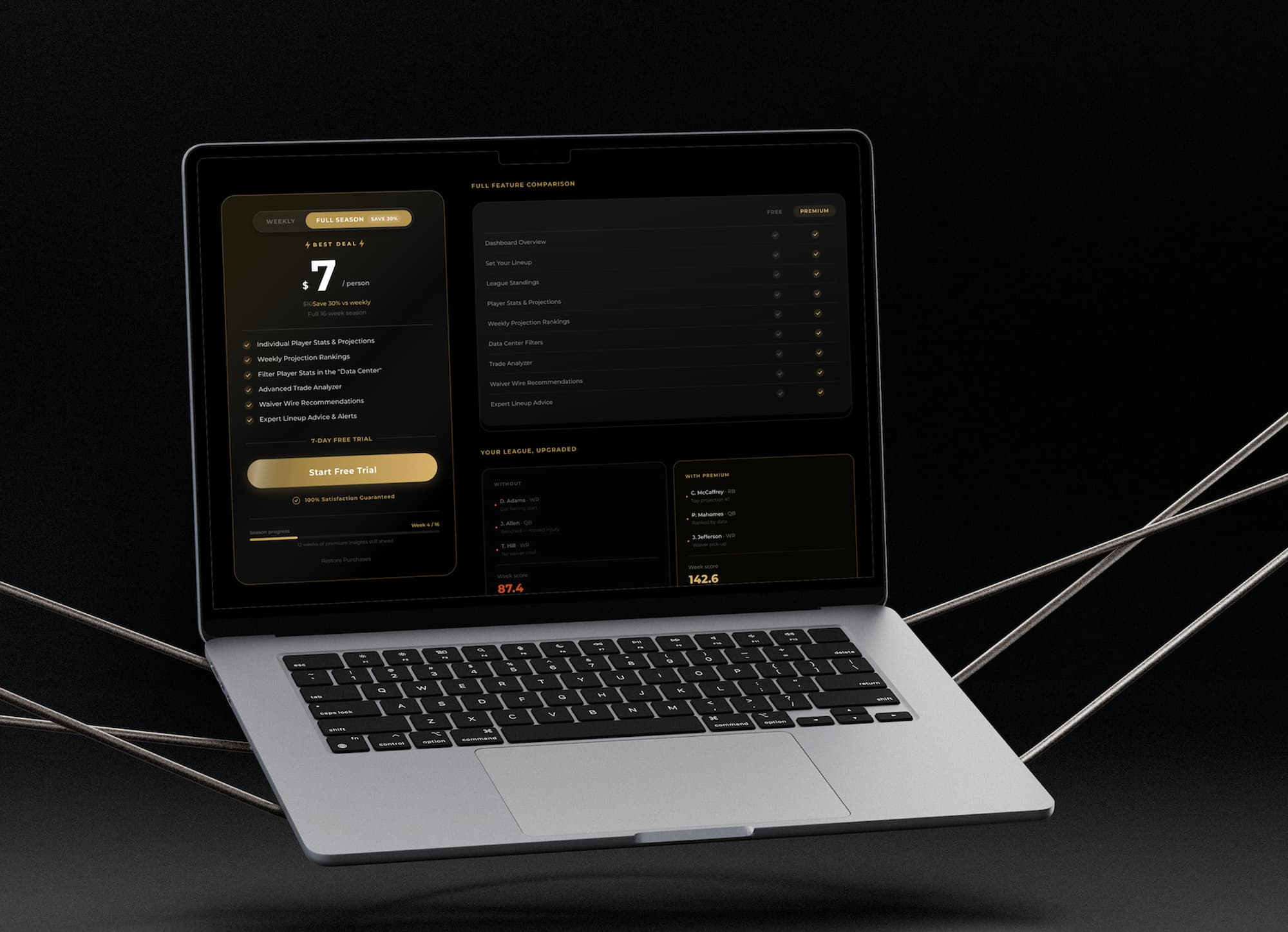PlayoffBlitz website mockup
